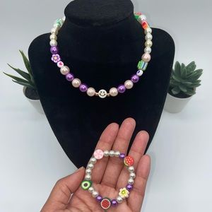 Handmade 90’s Y2K Inspired Children’s Beaded Jewelry Set